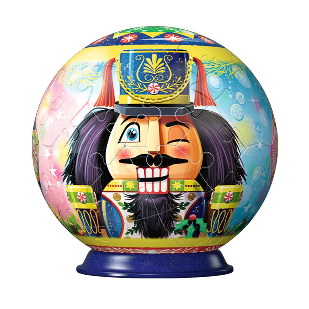 Ravensburger: Puzzle - 3D Puzzle - Puzzle-Ball - Holiday Nutcracker - Black