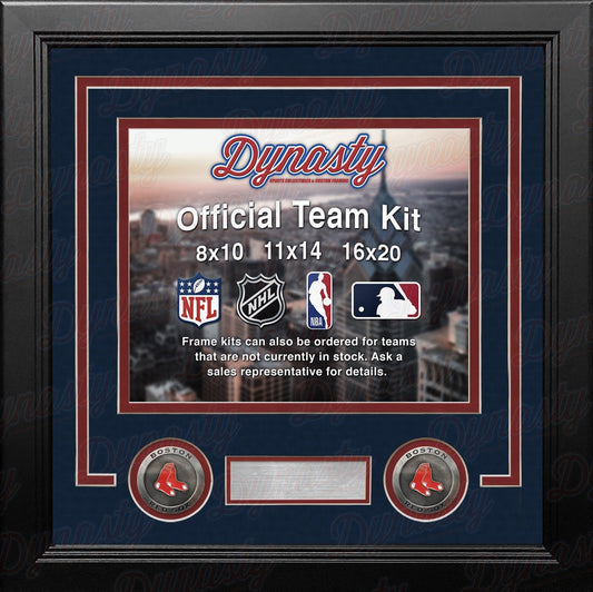 Boston Red Sox Custom MLB Baseball 16x20 Picture Frame Kit (Multiple Colors)