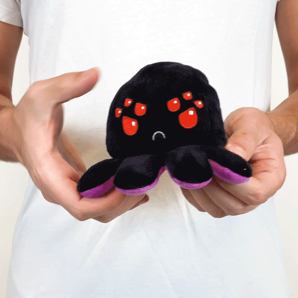 TeeTurtle Reversible Spider: Black/Purple (Mini)