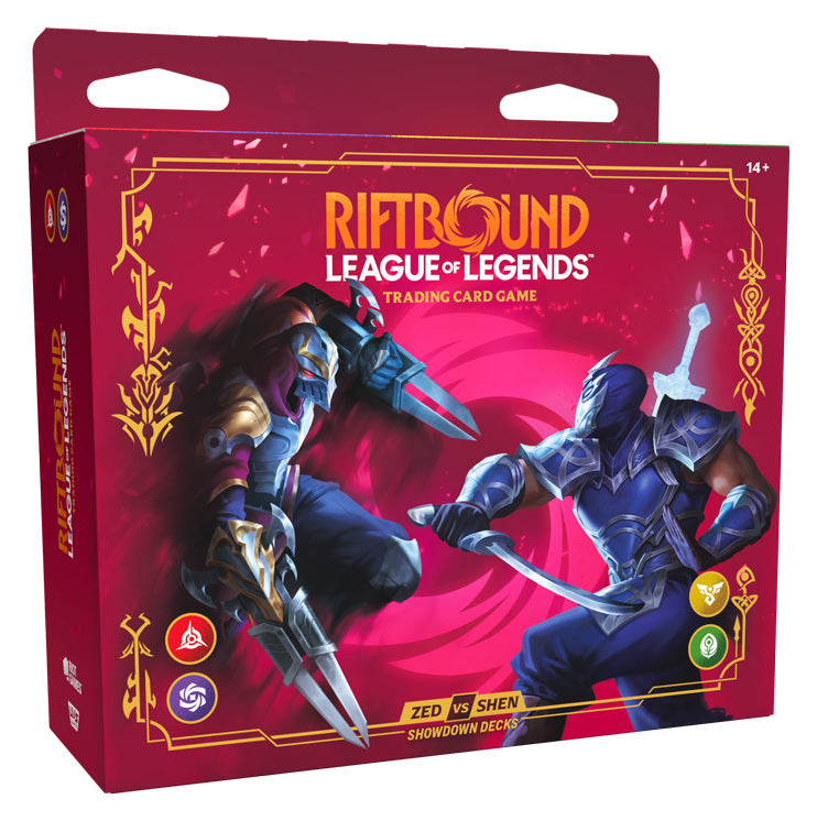 [PRE-ORDER] Riftbound TCG: Set 4 - Vendetta Showdown Decks: Zed vs Shen - Ships Jul 31