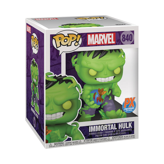 FUNKO POP SUPER MARVEL HEROES IMMORTAL HULK 6IN PX EXCLUSIVE