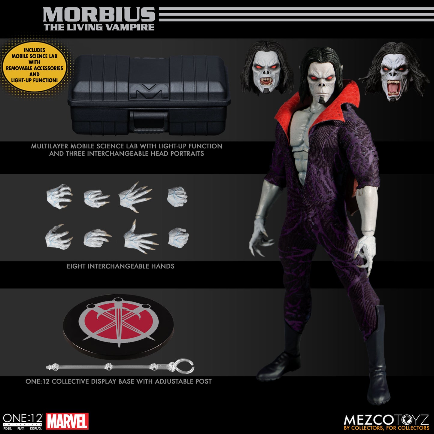 One-12 Collective Marvel Morbius Action Figure Set