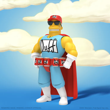 Simpsons Ultimates W2 Duffman Action Figure