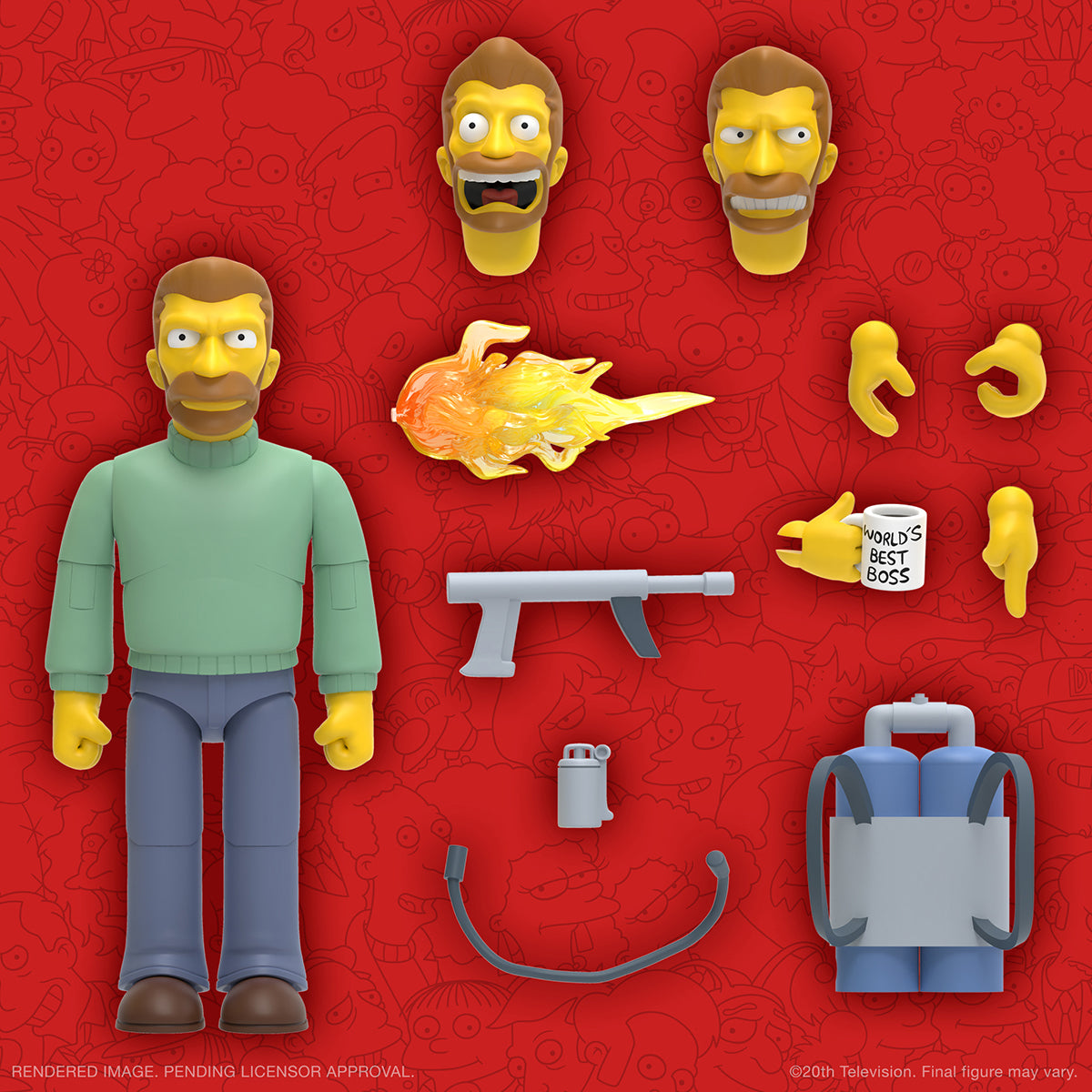 Simpsons Ultimates W2 Hank Scorpio Action Figure