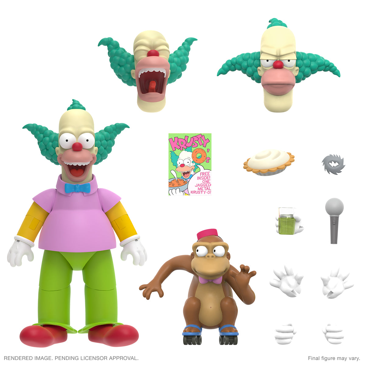 Simpsons Ultimates W2 Krusty The Clown Action Figure