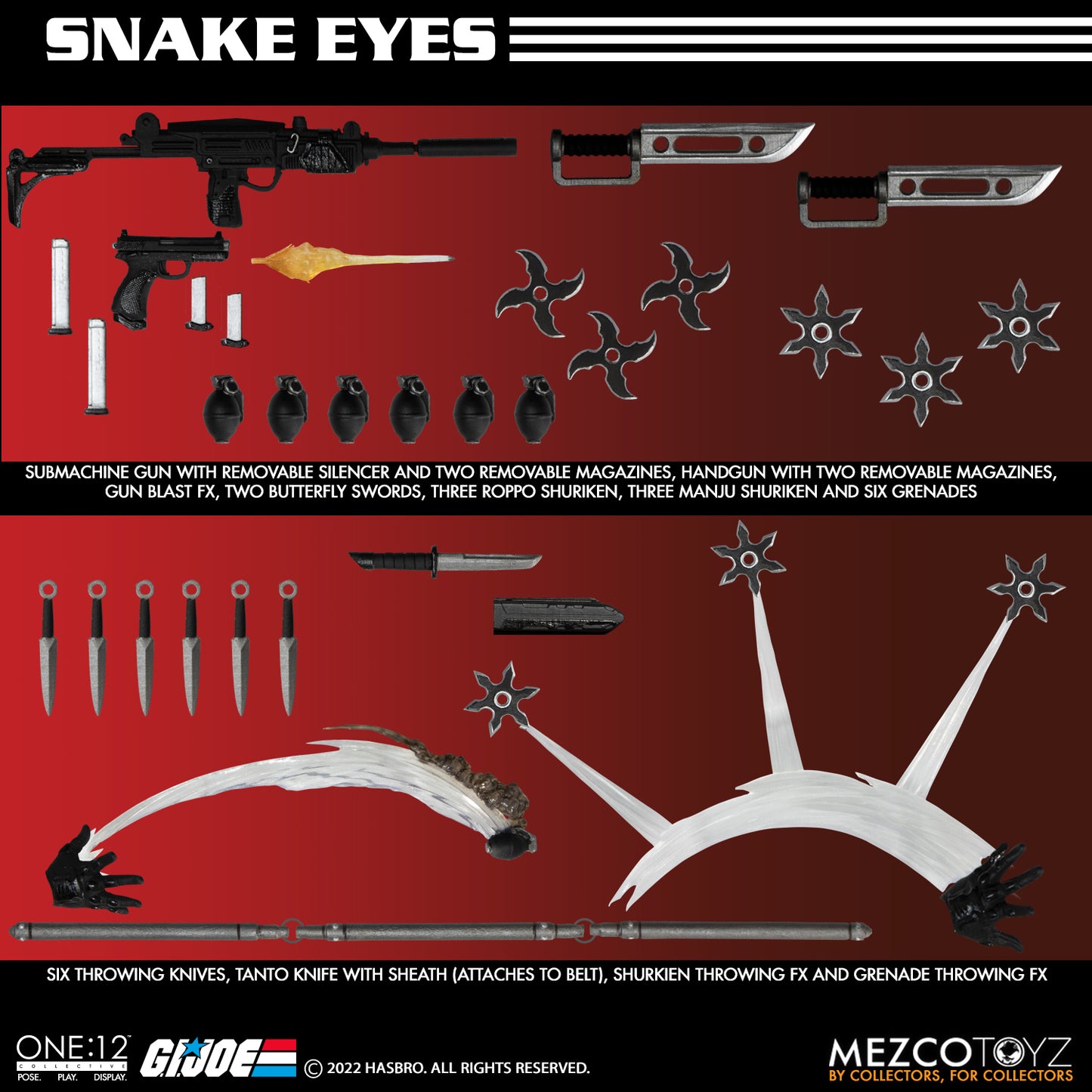 One-12 Collective G.I. Joe Snake Eyes Deluxe Edition Action Figure - In Stock!