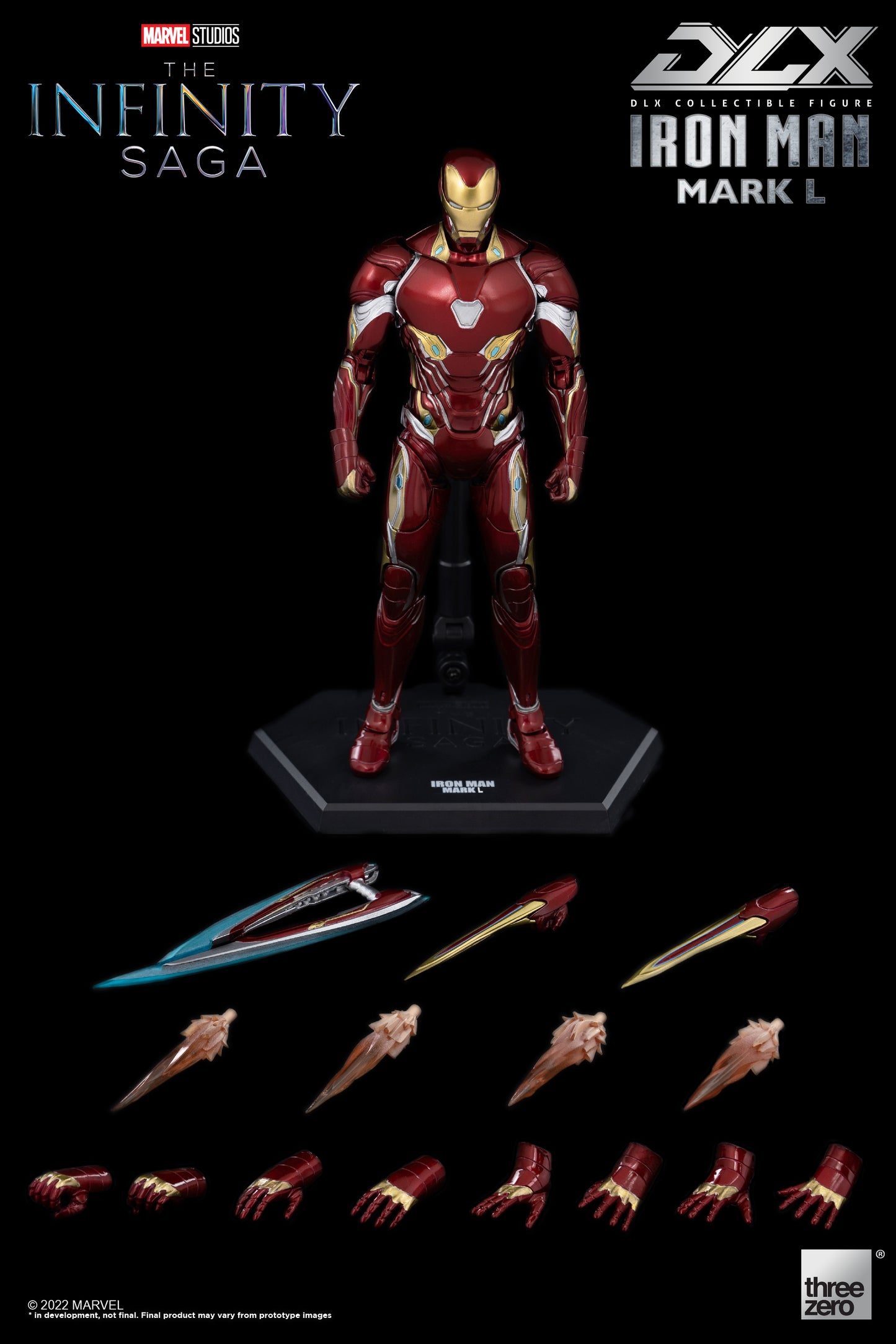 Marvel Infinity Saga Iron Man Mark 50 Deluxe 1/12 Scale Action Figure