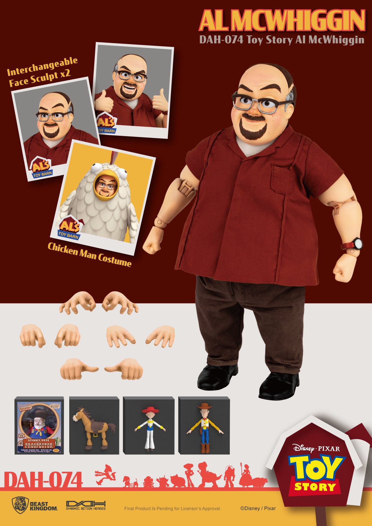 TOY STORY 2 DAH-074 DYNAMIC 8-CTION HEROES AL MCWHIGGN ACTION FIGURE