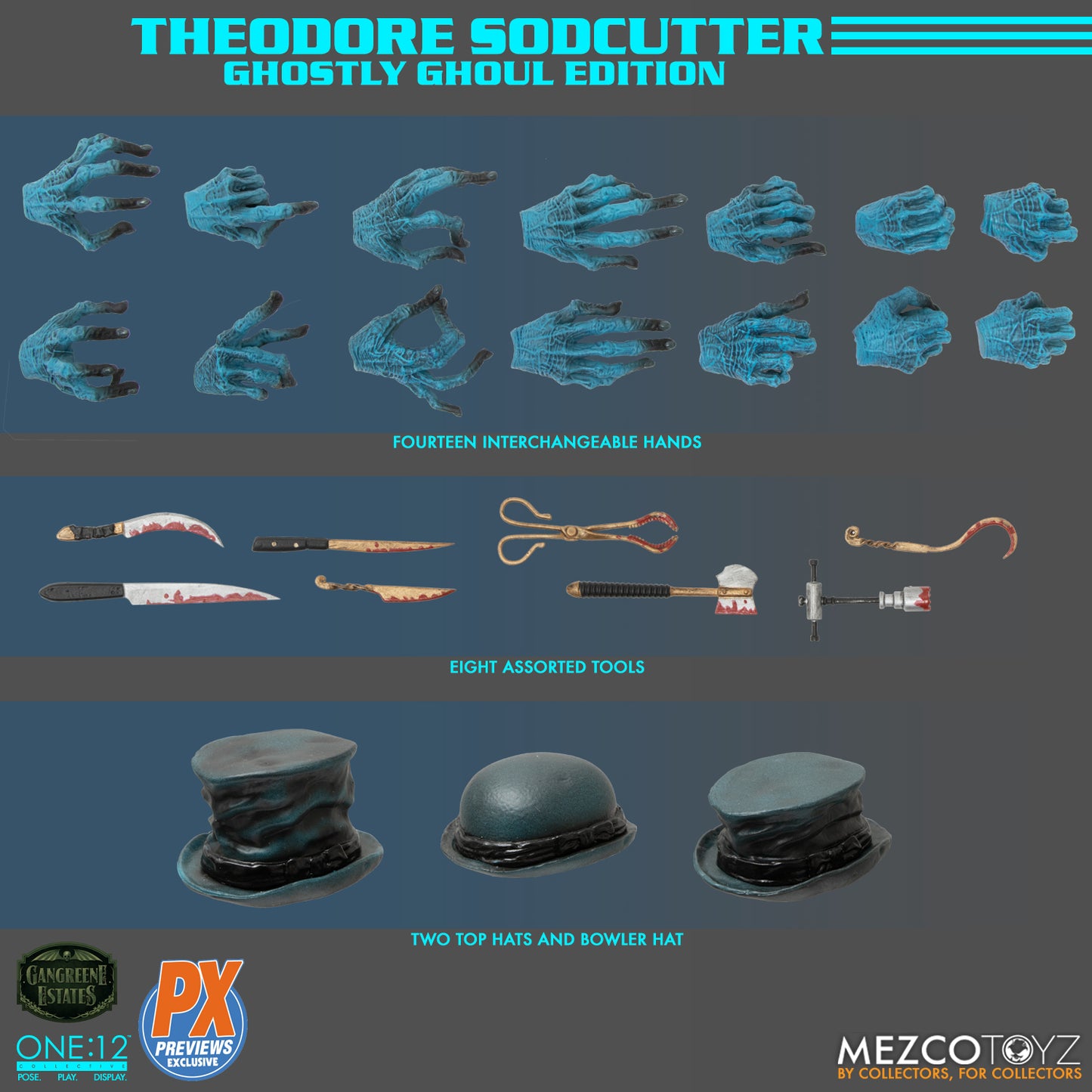 One-12 Collective Theodore Sodcutter Ghostly Ghoul Edition Previews Exclusive Action Figure