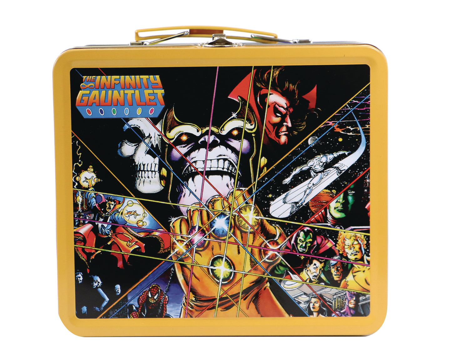 Tin Titans The Infinity Gauntlet Previews Exclusive Lunch Box W/Bev Con