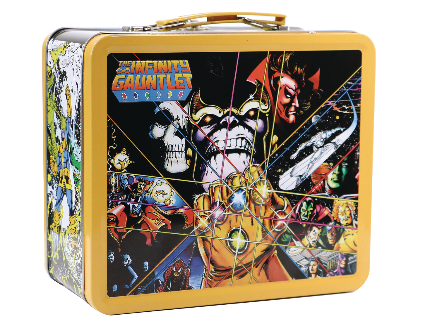 Tin Titans The Infinity Gauntlet Previews Exclusive Lunch Box W/Bev Con