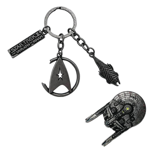 Star Trek II Wrath of Khan CHS Keychain and Pin Set by Factory Entertainment