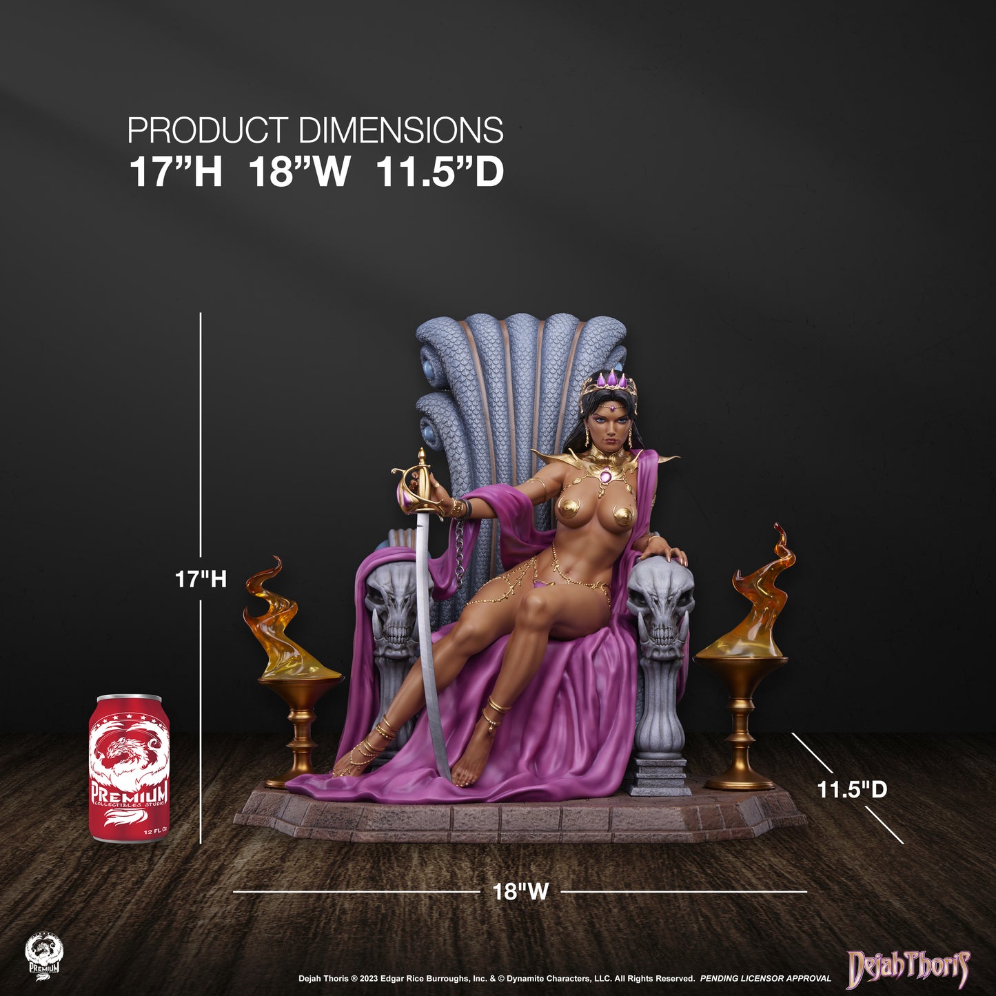 Dejah Thoris On Throne Quarter Scale Figure by PCS Collectibles