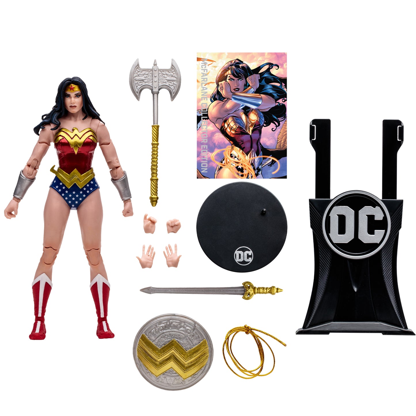 DC McFarlane Collector Edition Classic Wonder Woman 7in Action Figure
