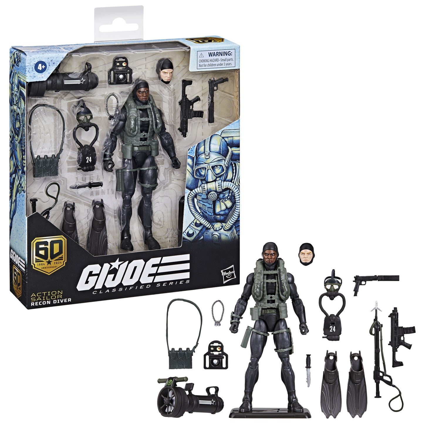 G.I. Joe Classified 60th Anniversary Action Sailor Recon Diver 6in Action Figure