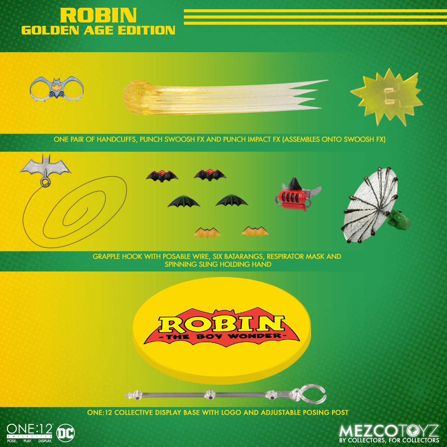 ONE-12 COLLECTIVE DC GOLDEN AGE ROBIN ACTION FIGURE