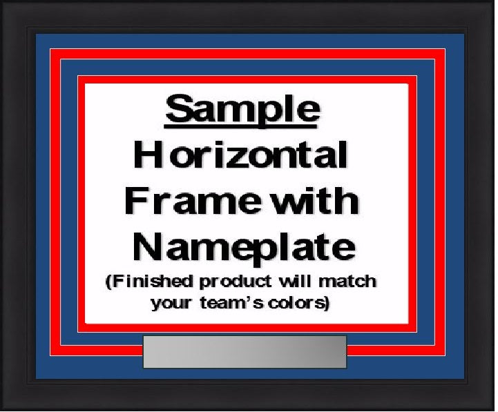 NHL Hockey Photo Picture Frame Kit - Los Angeles Kings (Silver Matting, White Trim)