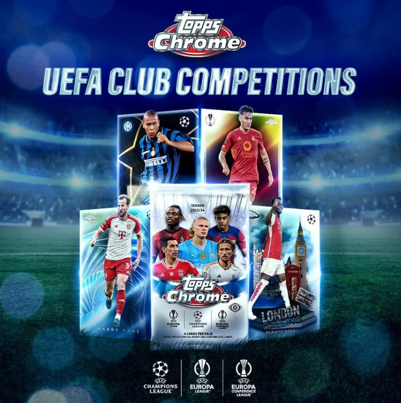 2023/24 Topps Chrome UEFA Club Competitions Soccer Hobby Box