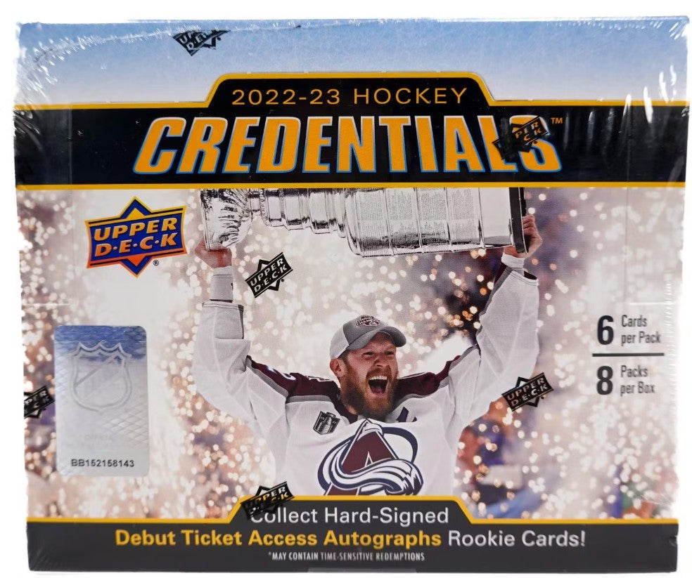 2022/23 Upper Deck Credentials Hockey Hobby Box