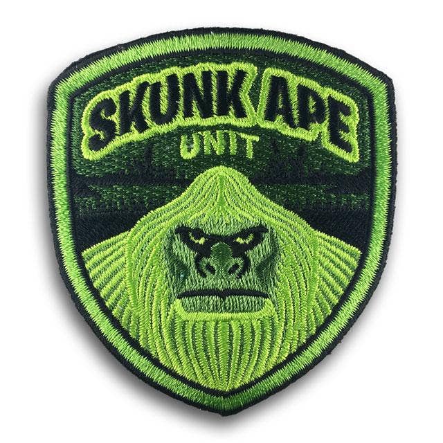 Skunk Ape Unit Embroidered Patch: Iron-on