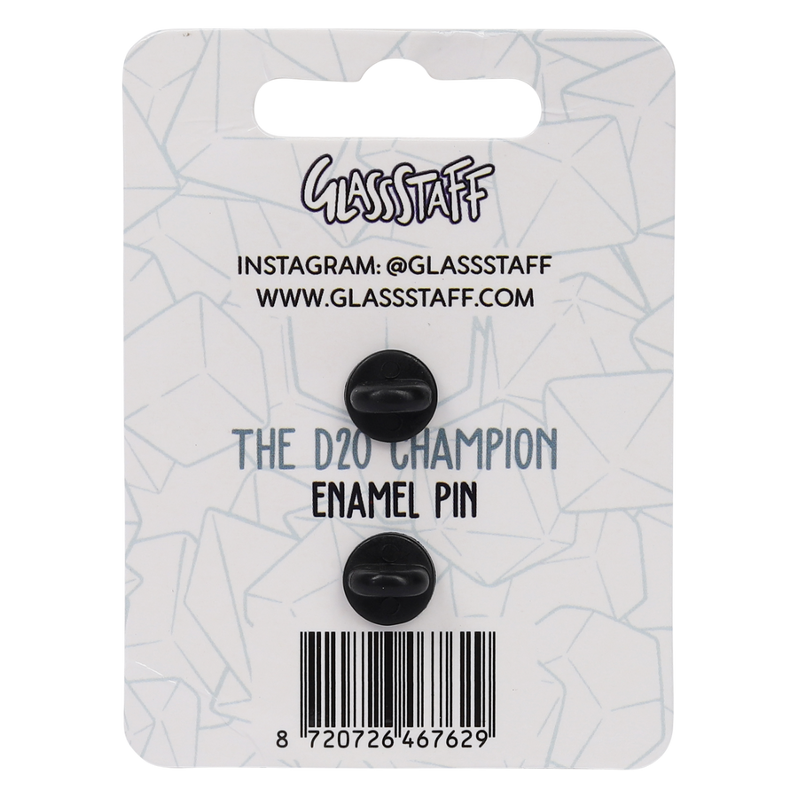 Enamel Pin: D20 Champion