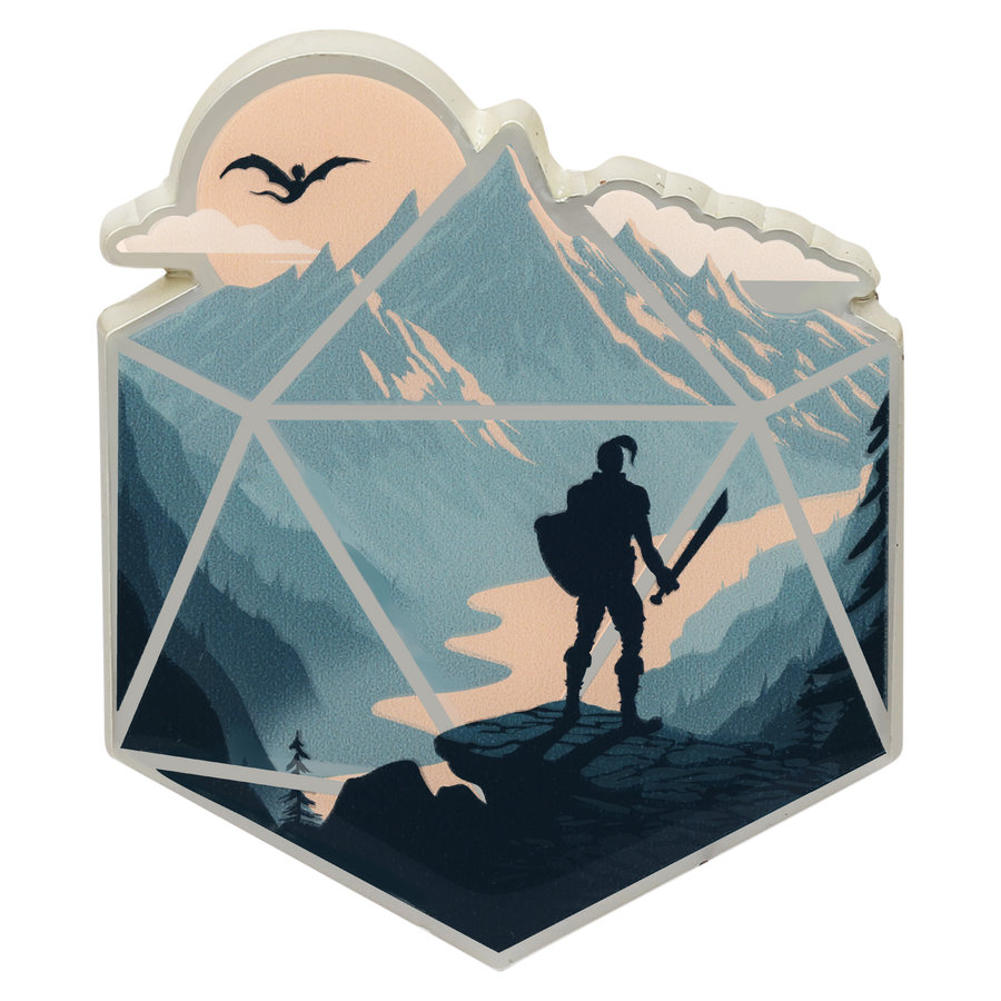 Enamel Pin: D20 Champion