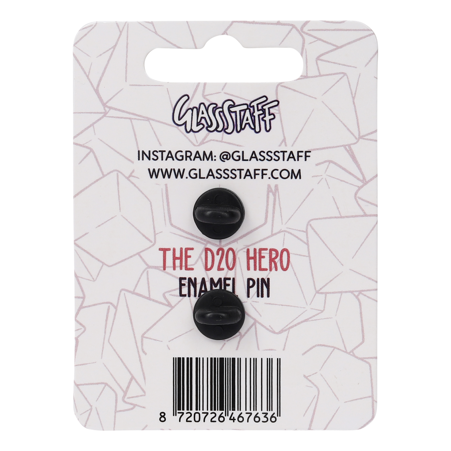 Enamel Pin: D20 Hero