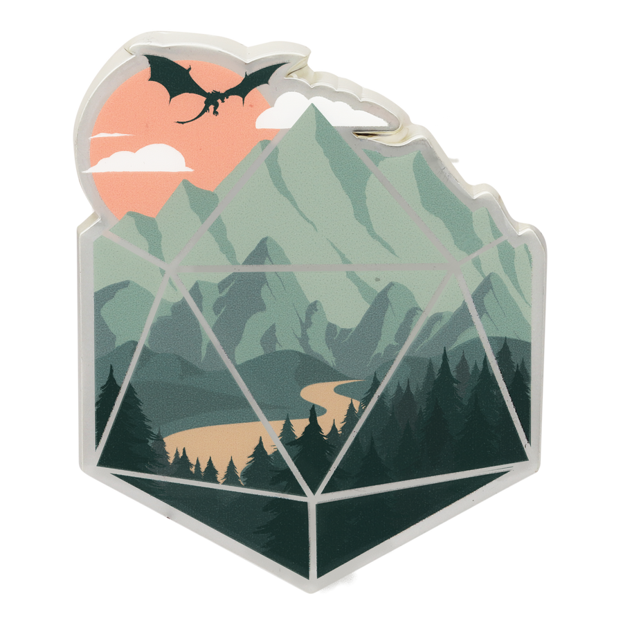 Enamel Pin: Scenic D20