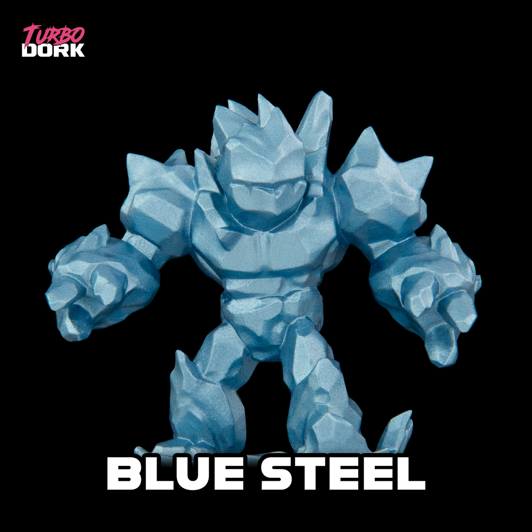 Turbo Dork: Metallic Acrylic Paint - Blue Steel