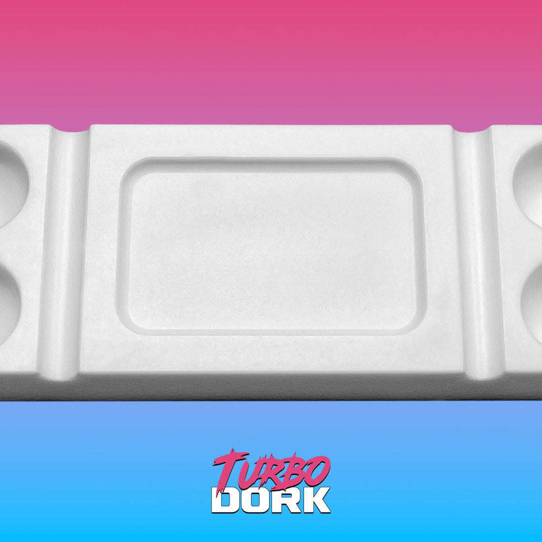 Turbo Dork: Paint Tools - Silicone Dry Palette - White - Large