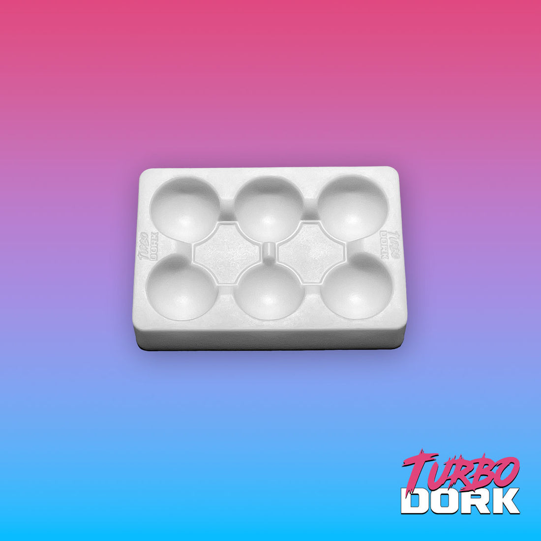 Turbo Dork: Paint Tools - Silicone Dry Palette - White - Small