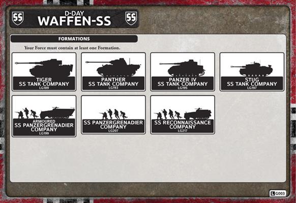 Flames of War: German Armoured SS Panzergrenadier Company HQ (Late War)