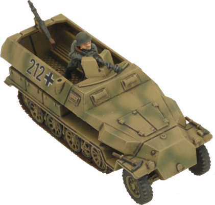 Flames of War: German SD KFZ 251 Half-Tracks (Mid War)