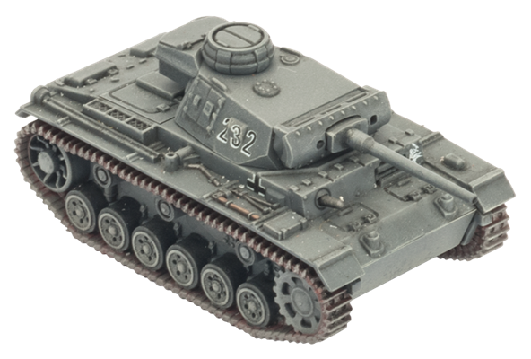 Flames of War: German Panzer III Tank Platoon (Mid War)