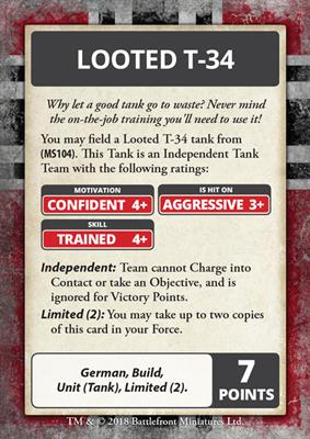 Flames of War: German Iron Cross Command Cards