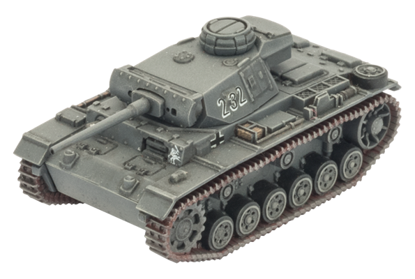Flames of War: German Panzer III Tank Platoon (Mid War)