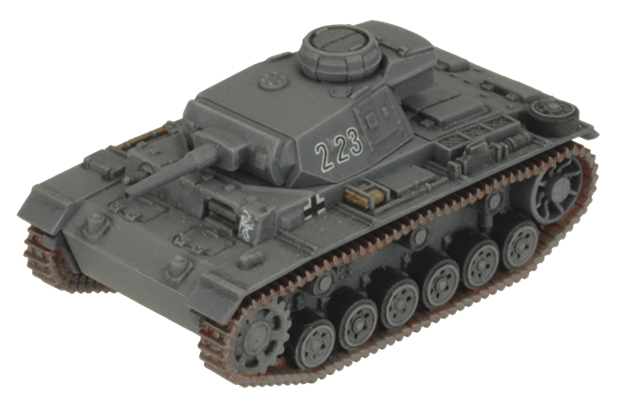 Flames of War: German Panzer III Tank Platoon (Mid War)