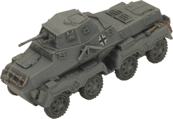 Flames of War: German SD KFZ 231 Heavy Scout Troop (Mid War)