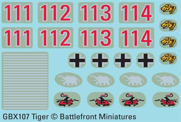 Flames of War: German Tiger Heavy Tank Platoon (Mid War)