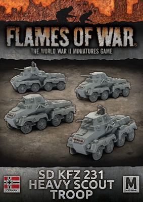 Flames of War: German SD KFZ 231 Heavy Scout Troop (Mid War)