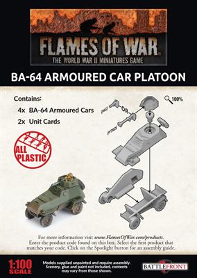Flames of War: Soviet BA-64 Armoured Car Platoon (Late War)