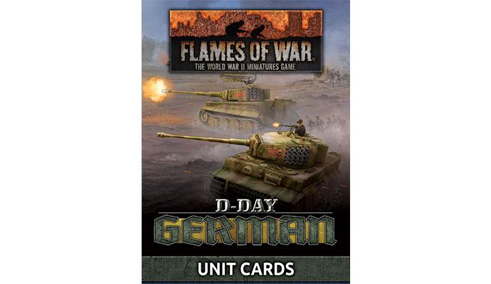 Flames of War: D-Day - German Unit Cards