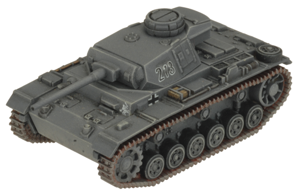Flames of War: German Panzer III Tank Platoon (Mid War)