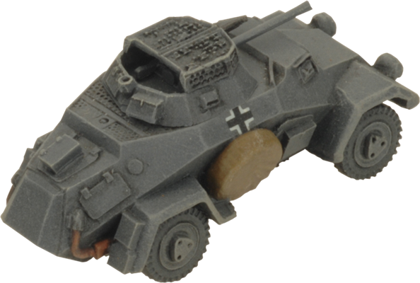Flames of War: German SD KFZ 221 and 222 Light Scout Troop (Mid War)