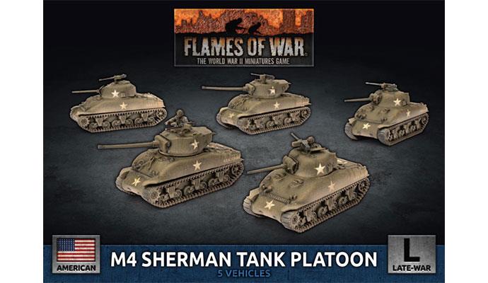 Flames of War: American M4 Sherman Tank Platoon (Late War)