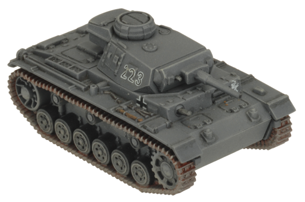 Flames of War: German Panzer III Tank Platoon (Mid War)