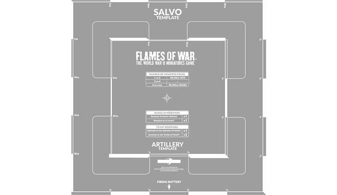 Flames of War: Salvo Template (Etched)