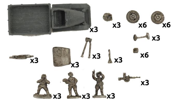 Flames of War: Soviet DShK AA MG Platoon (Mid War)