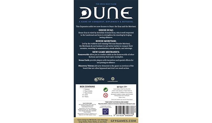 Dune: The Boardgame - Ecaz & Moritani House Expansion