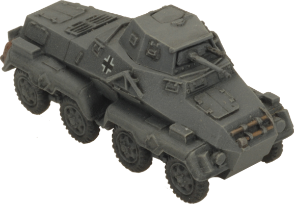 Flames of War: German SD KFZ 231 Heavy Scout Troop (Mid War)